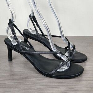 Jeffrey Campbell Morph Slingback Sandal, Black Leather, Womens Size 6 M